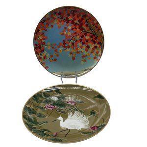 Birds and Flowers of the Orient by Franklin Mint Plates